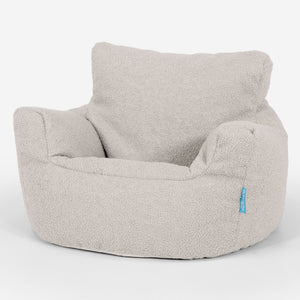 Kleuterfauteuil Zitzak 1-3 jaar oud - Boucle Ivoor