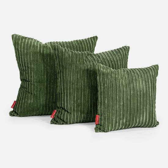 Kussenhoes 47 x 47cm - Corduroy Bosgroen 02