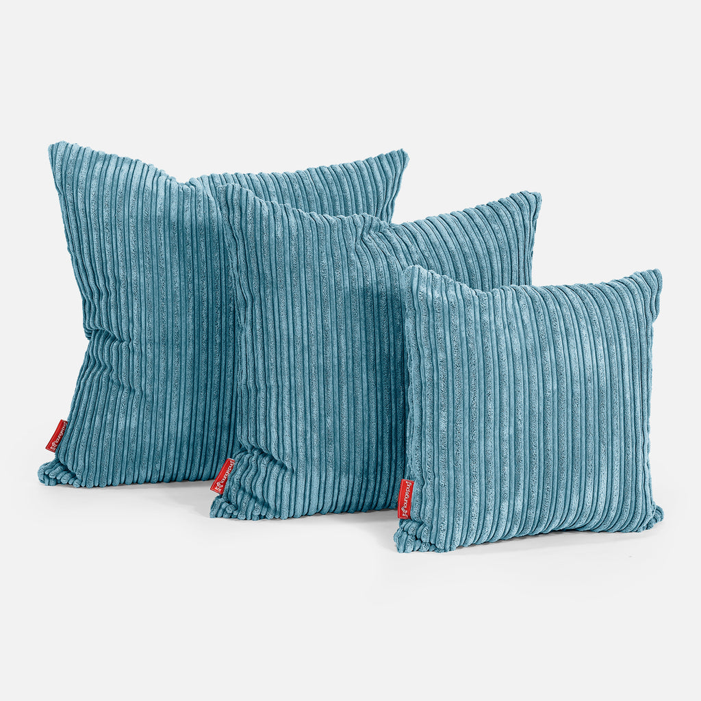 Kussen 47 x 47cm - Corduroy Petrol 02