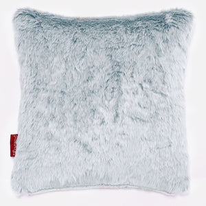 Kussenhoes 47 x 47cm - Nepkonijnenbont Stoffig Blauw