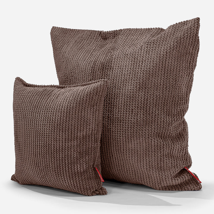 Kussen 47 x 47cm - Pompom Chocolade 02