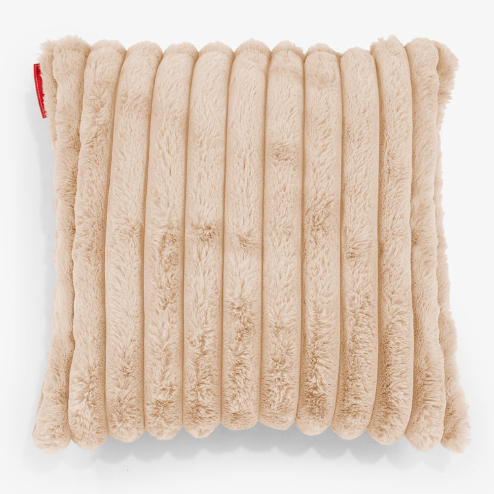 Kussenhoes 47 x 47cm - Ultra Pluche Corduroy Perzik 01