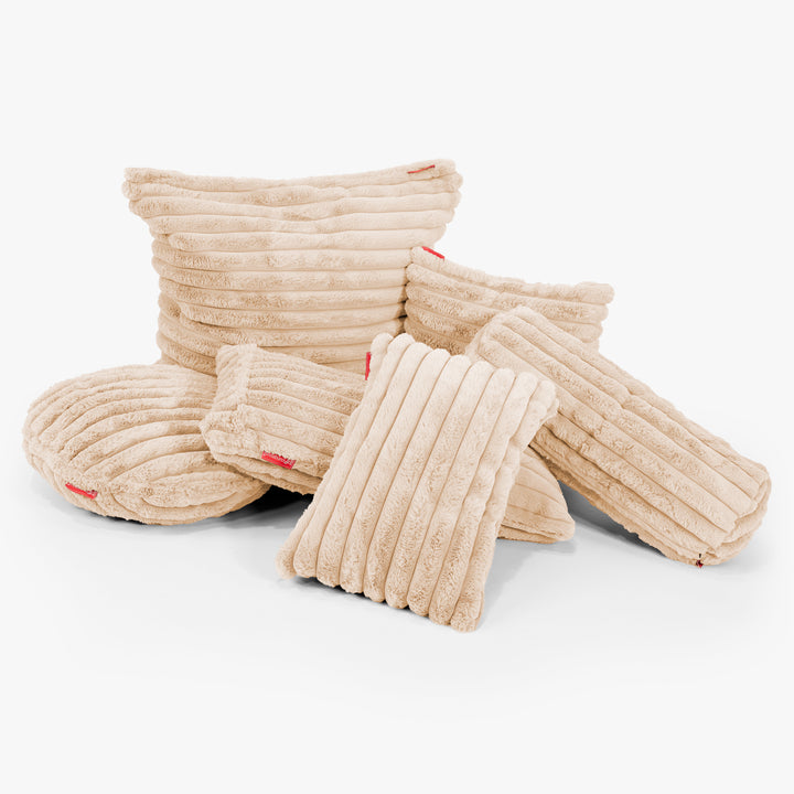 Kussenhoes 47 x 47cm - Ultra Pluche Corduroy Perzik 03