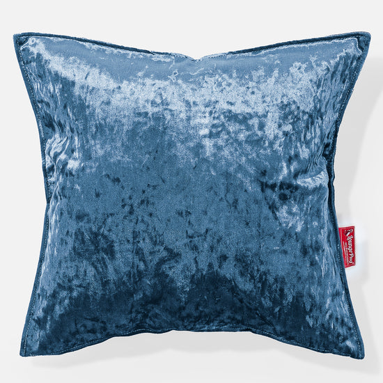 Extra Grote Kussen 70 x 70cm - Vintage Fluwelen Petrol 01