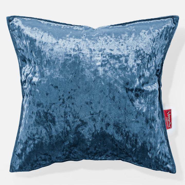 Extra Grote Kussen 70 x 70cm - Vintage Fluwelen Petrol 01