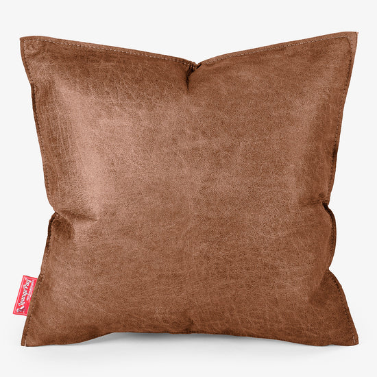 Kussen 47 x 47cm - Vintage Leer Karamel 01