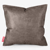 Kussen 47 x 47cm - Vintage Leer Leisteen Grijs 01