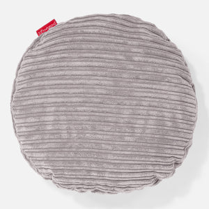 Kussenhoes Rond 50cm - Corduroy Zilvergrijs