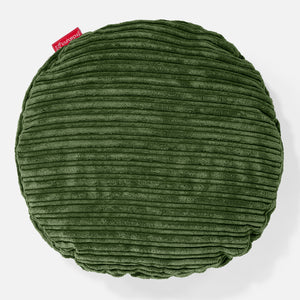 Kussenhoes Rond 50cm - Corduroy Bosgroen