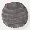 Kussen Rond 50cm - Corduroy Graphite Grijs 01