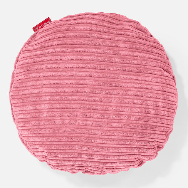 Kussen Rond 50cm - Corduroy Koraal 01