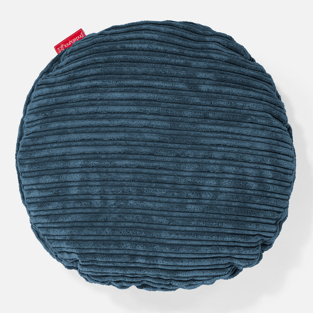 Kussen Rond 50cm - Corduroy Marineblauw 01