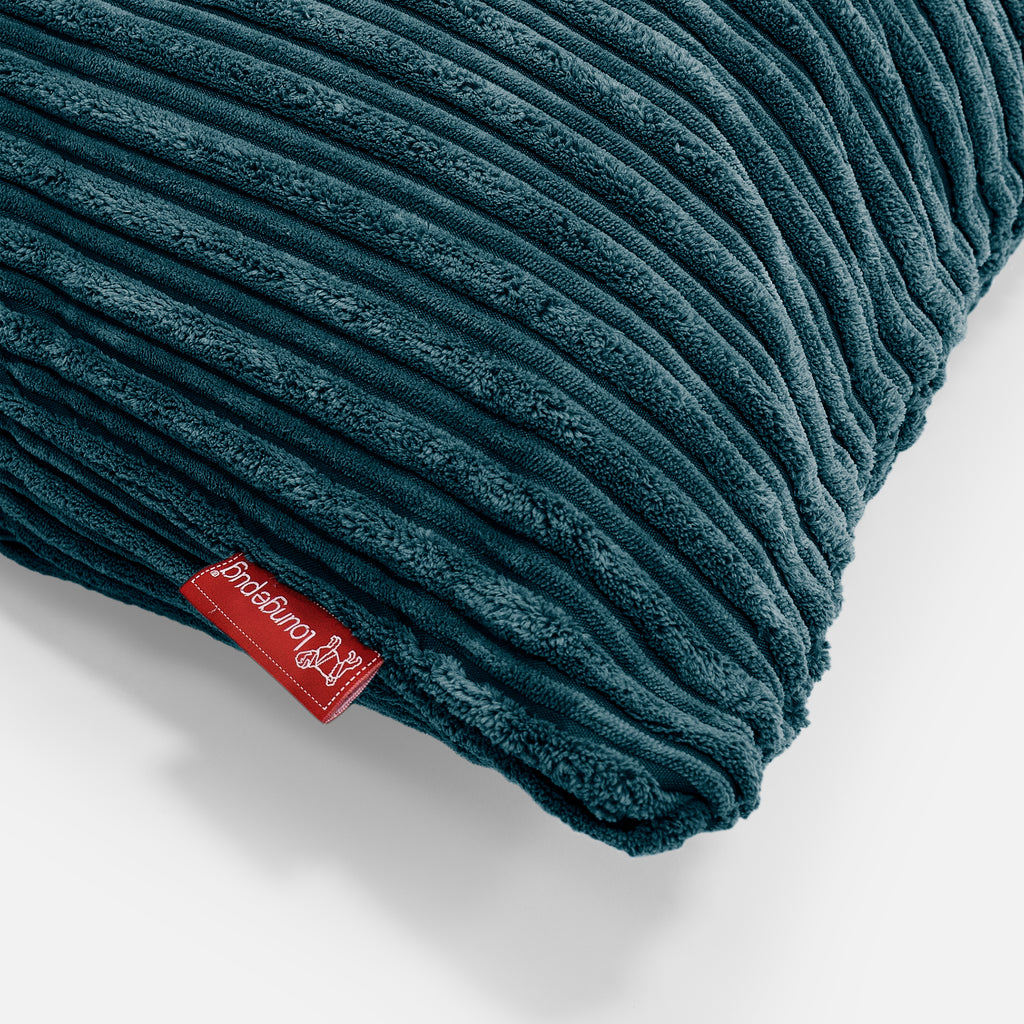 Kussen Rond 50cm - Corduroy Teal 02