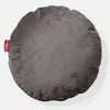 Kussen Rond 50cm - Fluweel Graphite grijs 01