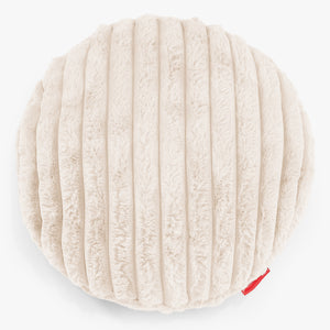 Kussenhoes Rond 50cm - Ultra Pluche Corduroy Crème