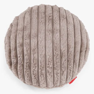 Kussenhoes Rond 50cm - Ultra Pluche Corduroy Mink
