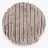 Kussenhoes Rond 50cm - Ultra Pluche Corduroy Mink 01