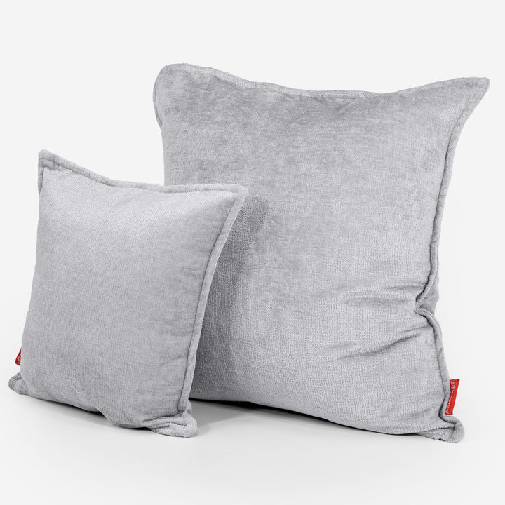 Kussenhoes 47 x 47cm - Chenille Grijs 02