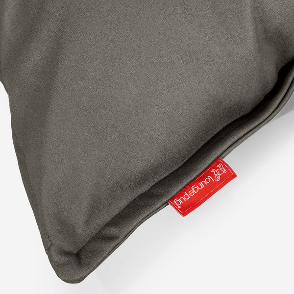 Kussenhoes 47 x 47cm - Veganistisch Leer Grijs Fabric Close-up Image