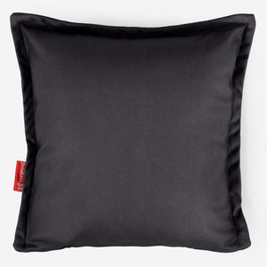 Kussenhoes 47 x 47cm - Veganistisch Leer Zwart