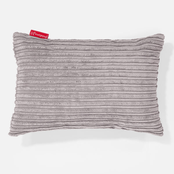 Langwerpige Kussenhoes 35 x 50cm - Corduroy Aluminium Zilver 01