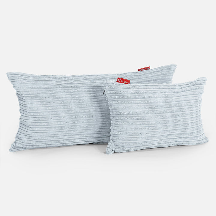 Langwerpige Kussen 35 x 50cm - Corduroy Baby Blauw 03