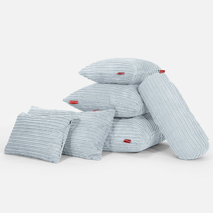 Langwerpige Kussen 35 x 50cm - Corduroy Baby Blauw 04