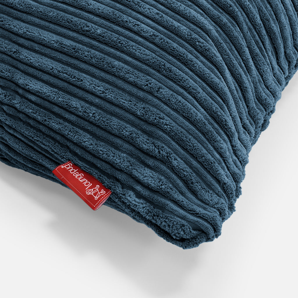 Langwerpige Kussen 35 x 50cm - Corduroy Marineblauw 02