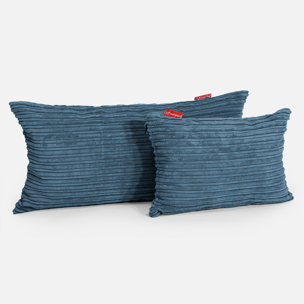 Langwerpige Kussen 35 x 50cm - Corduroy Marineblauw 03
