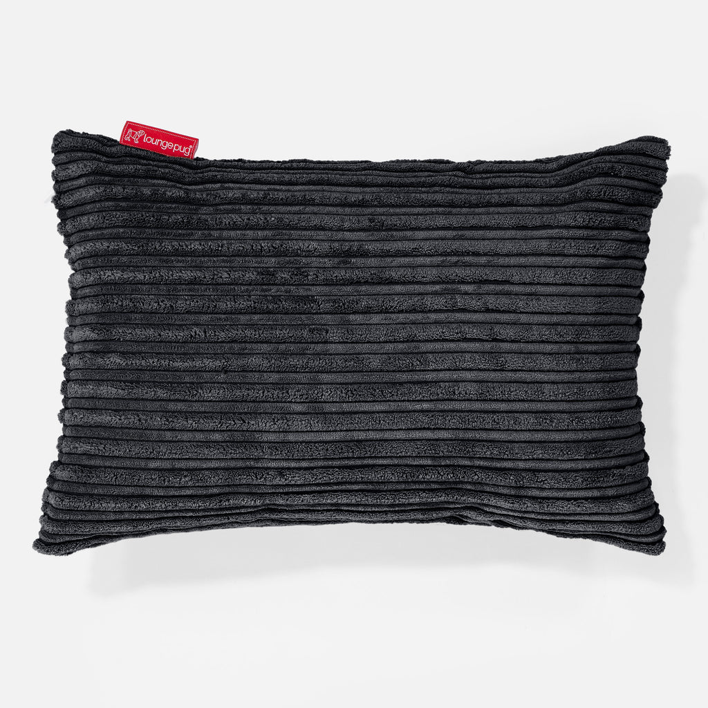 Langwerpige Kussen 35 x 50cm - Corduroy Zwart 01