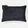 Langwerpige Kussen 35 x 50cm - Corduroy Zwart 01