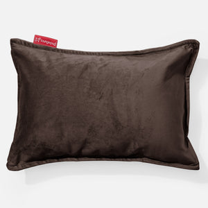 Langwerpige Kussenhoes 35 x 50cm - Fluweel Espresso