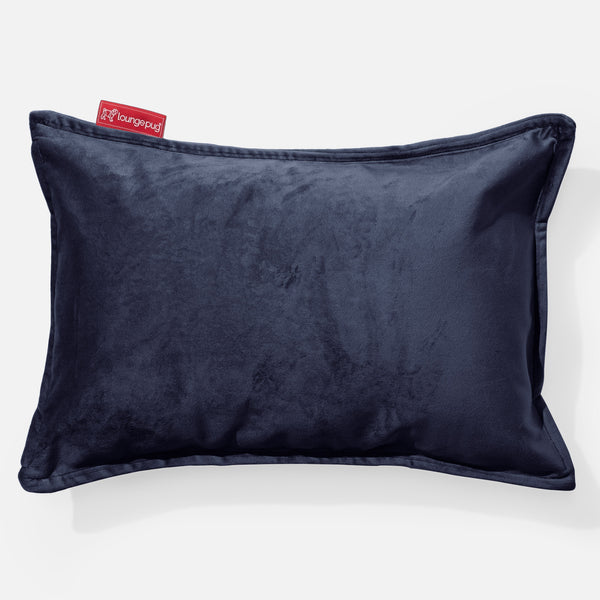 Langwerpige Kussen 35 x 50cm - Fluweel Marineblauw 01