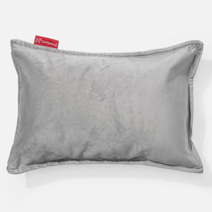 Langwerpige Kussenhoes 35 x 50cm - Fluweel Zilver