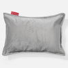 Langwerpige Kussen 35 x 50cm - Fluweel Zilver 01