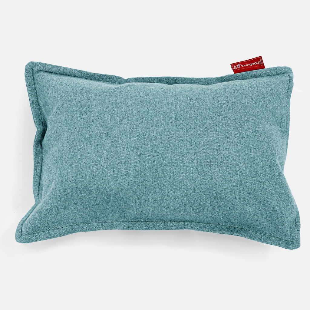 Langwerpige Kussen 35 x 50cm - Interalli Wol Aqua 01