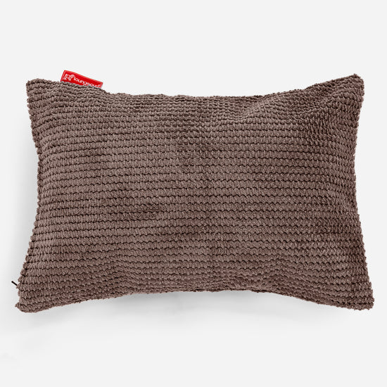 Langwerpige Kussen 35 x 50cm - Pompom Chocolade 01