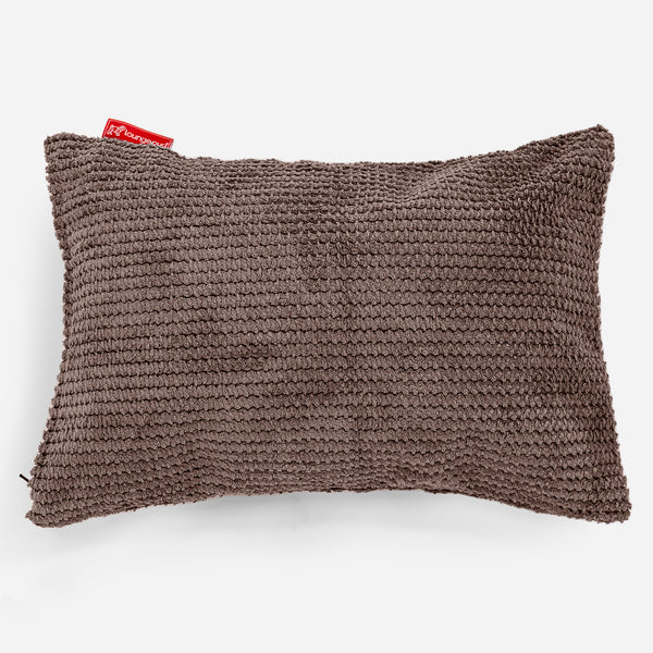 Langwerpige Kussen 35 x 50cm - Pompom Chocolade 01