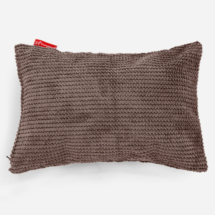 Langwerpige Kussen 35 x 50cm - Pompom Chocolade 01