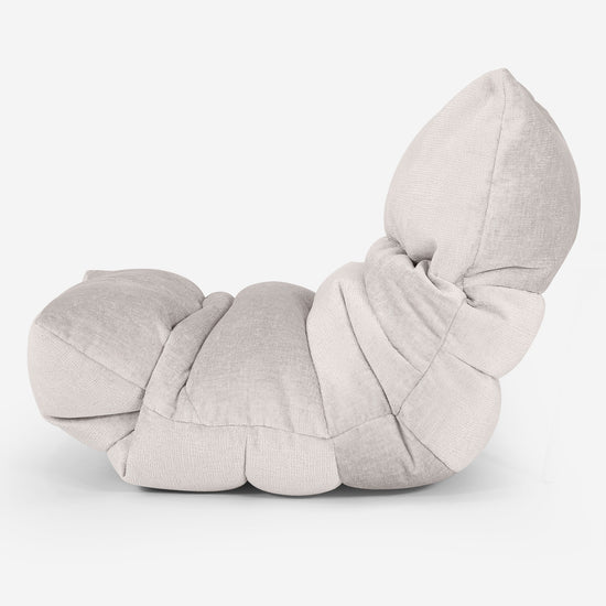 Loungzitzakstoel Eva - Chenille Crème 02