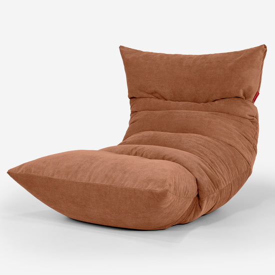 Loungzitzakstoel Eva - Needlecord Amber 01