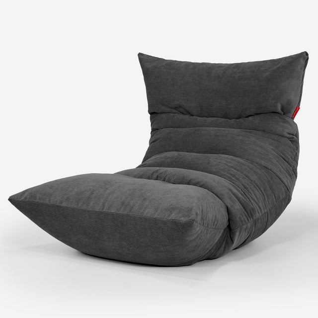 Loungzitzakstoel Eva - Needlecord Antraciet 01