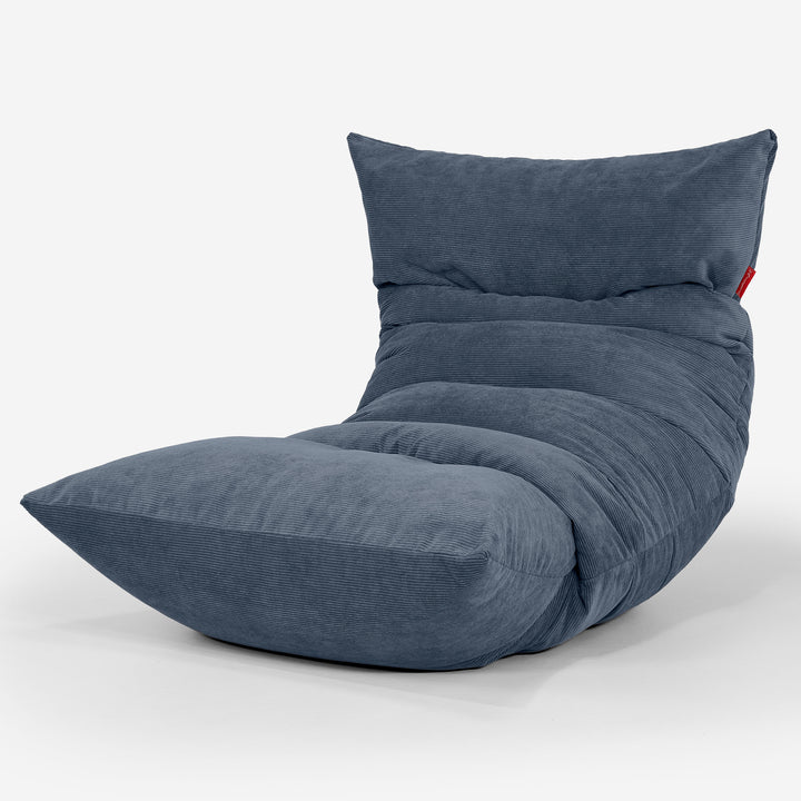Loungzitzakstoel Eva - Needlecord Marineblauw 01
