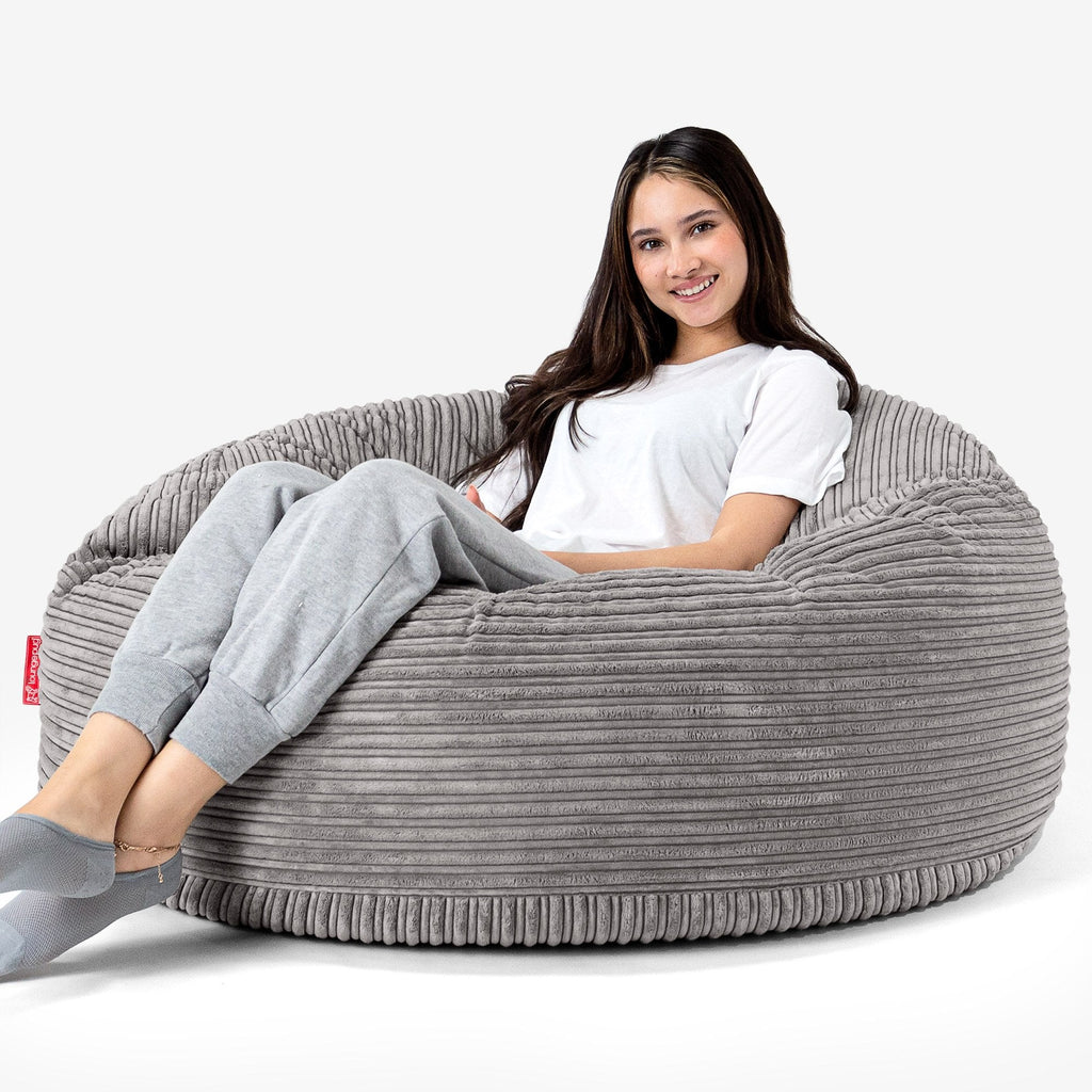 Mammoet Zitzak Bank - Corduroy Graphite Grijs 04