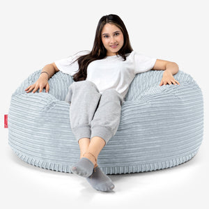 Mammoet Zitzak Bank - Corduroy Baby Blauw
