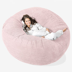 Mega-Mammoet Zitzak Bank - Corduroy Blozen Roze