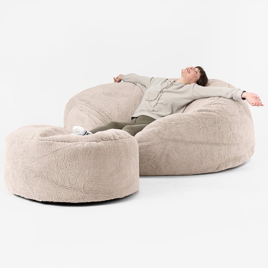 Mega-Mammoet Zitzak Bank - Nepteddybont Mink 02