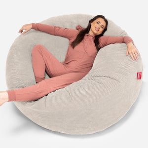 Mega-Mammoet Zitzak Bank - Pompom Crème