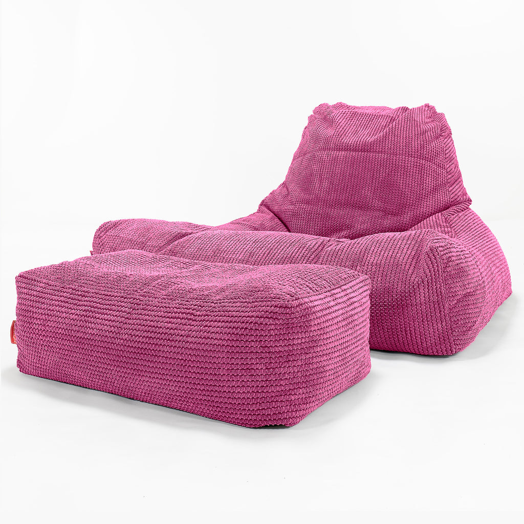 Mega-stoel Zitzak - Pompom Roze 02