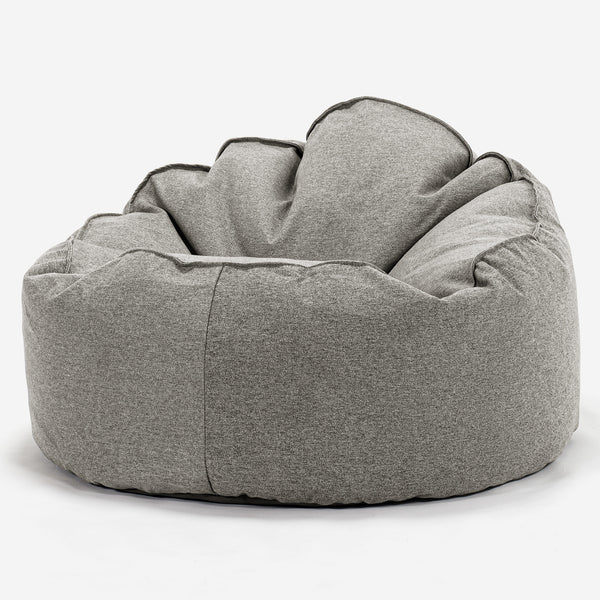 Mini-Mammoet Zitzak - Interalli Wol Zilver 01